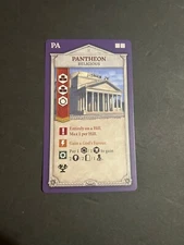 Rome & Roll Pantheon Promo Card New