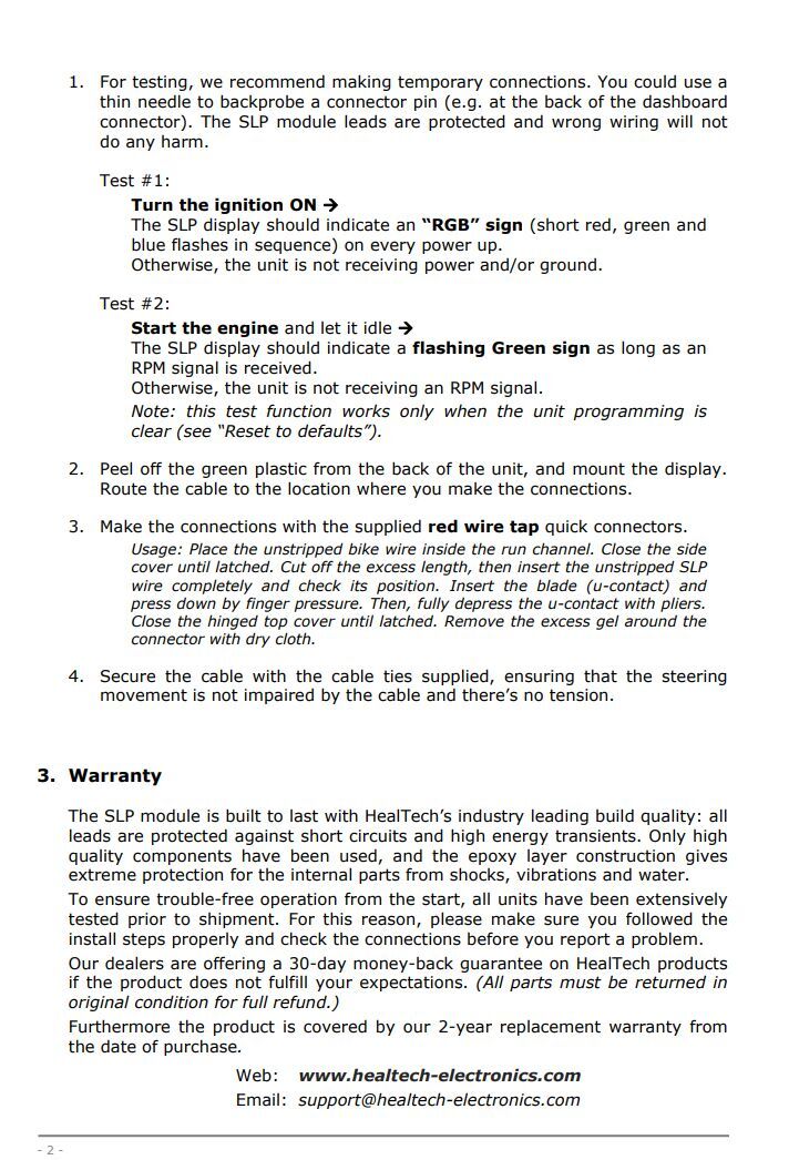 Triumph Street Triple 660 (VIN 779208 - 968958) ABS all Shift light pro SLP-U01