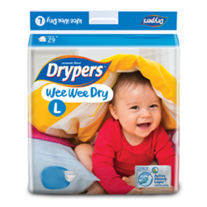 pampers drypers wee wee dry