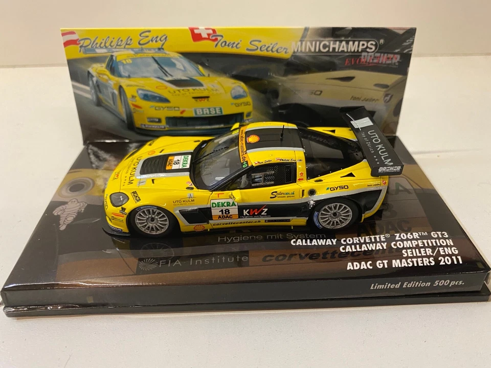 Callaway Chevrolet Corvette Z06R 1/43 1:43 Modell Modellauto Minichamps #18 GT - Bild 1 von 4