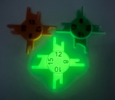 3 x 3D Druck Floater Loop Sizer - Präzisionsschleifenwerkzeug für Angler - Karpfenangeln