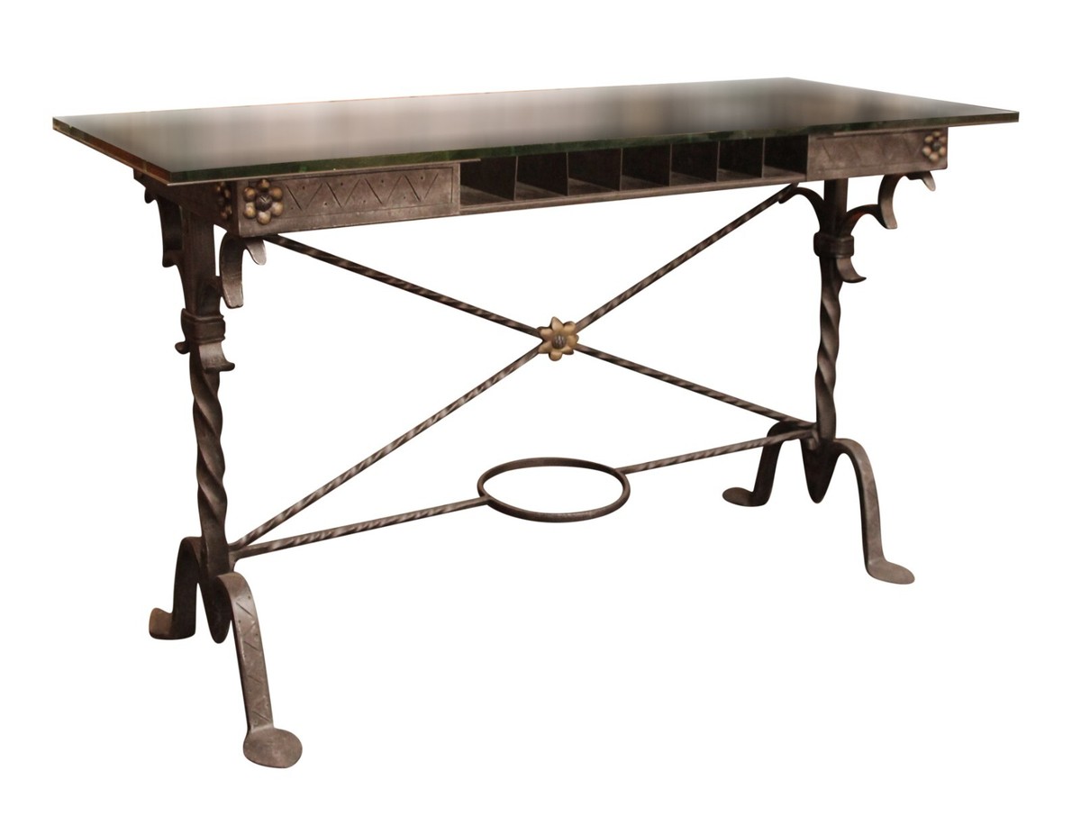 1920s Wrought Iron Bank Table by Samuel Yellin | eBay