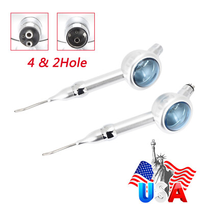 2/4Hole Dental Air Polisher Abrasion Microetcher Sandblasting Gun w/ Nozzles