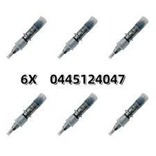 6X Fuel Injector Common Rail Diesel 0445124047 5364205 For 2019-22 Ram 3500 6.7L