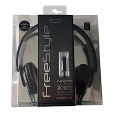 Headphones Sentry Stereo Noise Isolation with 4' Flat Cord In-Line Mic Headphone