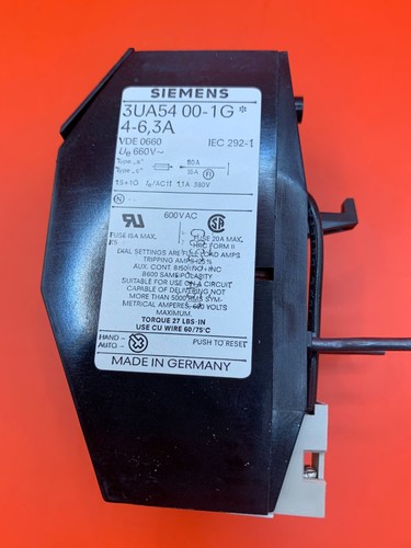 Siemens Thermal Delayed Overload Relays (New) - Picture 17 of 28