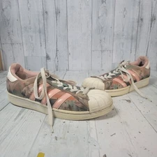 Adidas Farm Curso d'Agua Superstar Women’s Dust Pink Fabric Trainers US Size 8.5