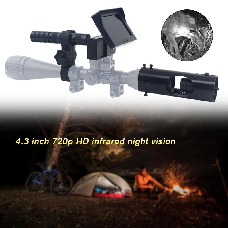 4.3"LCD Screen infrared Night Vision Scope Monitor 400m 850nm Hunting IR Camera - Image 2 of 4