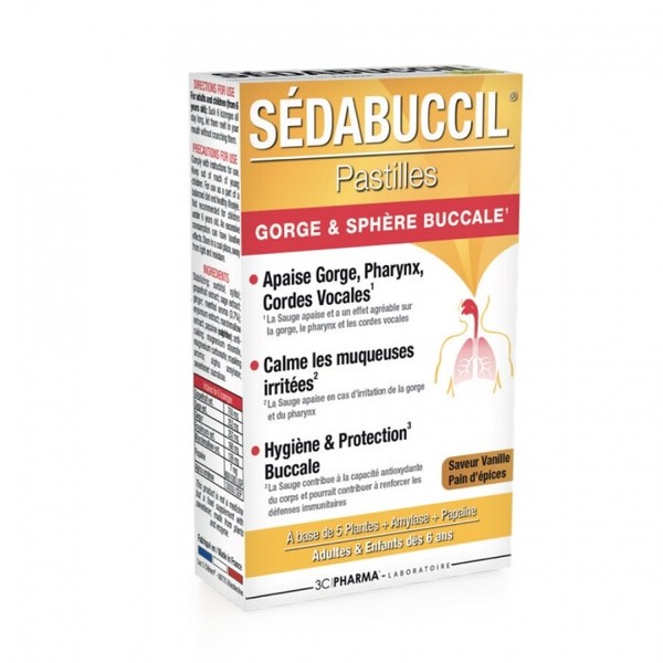Sedabuccil Vanilla Taste 30 Pastilles 3c Pharma Consignmentcorner Net