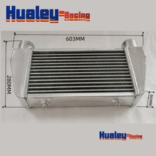 24x11x3.5 Aluminum Universal Intercooler For Mazda Rx7 V-mount Fmic