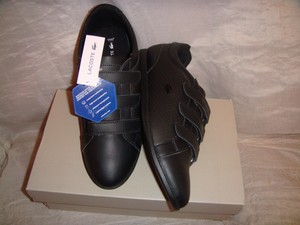 Lacoste Rey Strap 318 2 Womens Shoes/Sneakers Hook/Loop Black/Black 9.5 NIB  | eBay