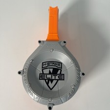 NERF N-Strike Elite Ammo 25 Dart Round Drum Magazine: Light Gray Cover