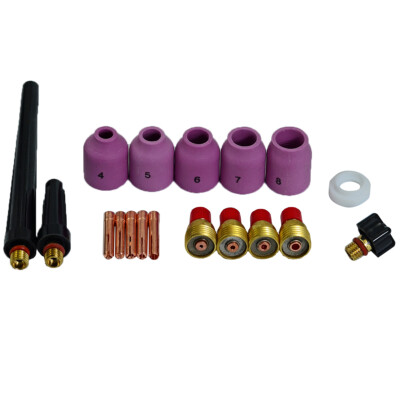 45V45 3.2mm 1//8 TIG Gas Lens Collet Body Fit SR DB PTA WP 9 20 25 TIG Welding Torch 3pk