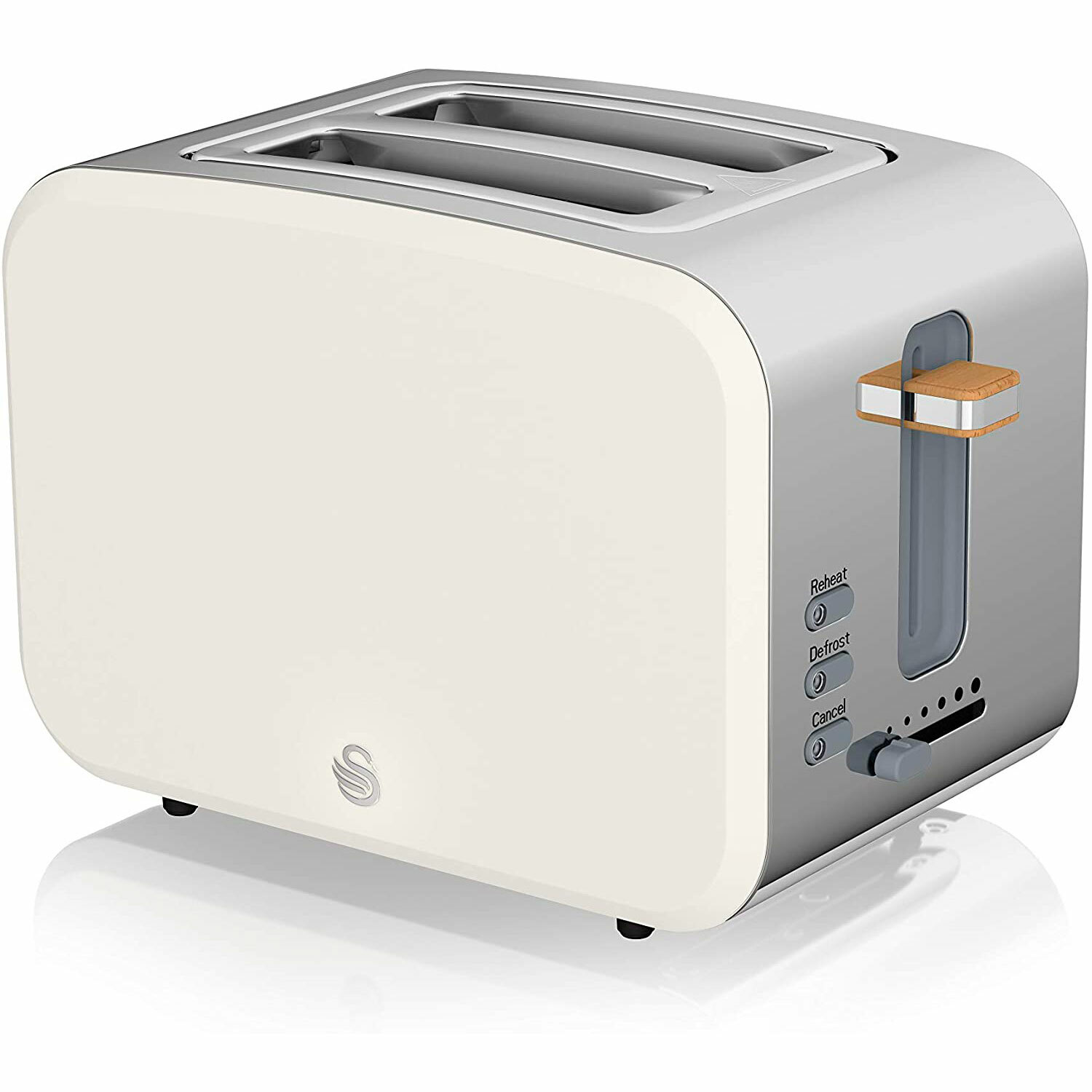 Tostapane con fessura larga 2 fette Design Moderne Nordic 900W SWAN ST14610WHTNE
