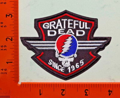Grateful Dead Rock Band Since 1965 Embroidered Iron-On Patch   Psychedelic Music
