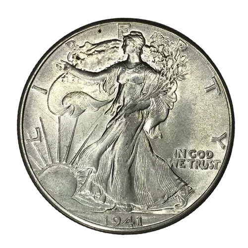 1941 50C Walking Liberty Half Dollar UNC #