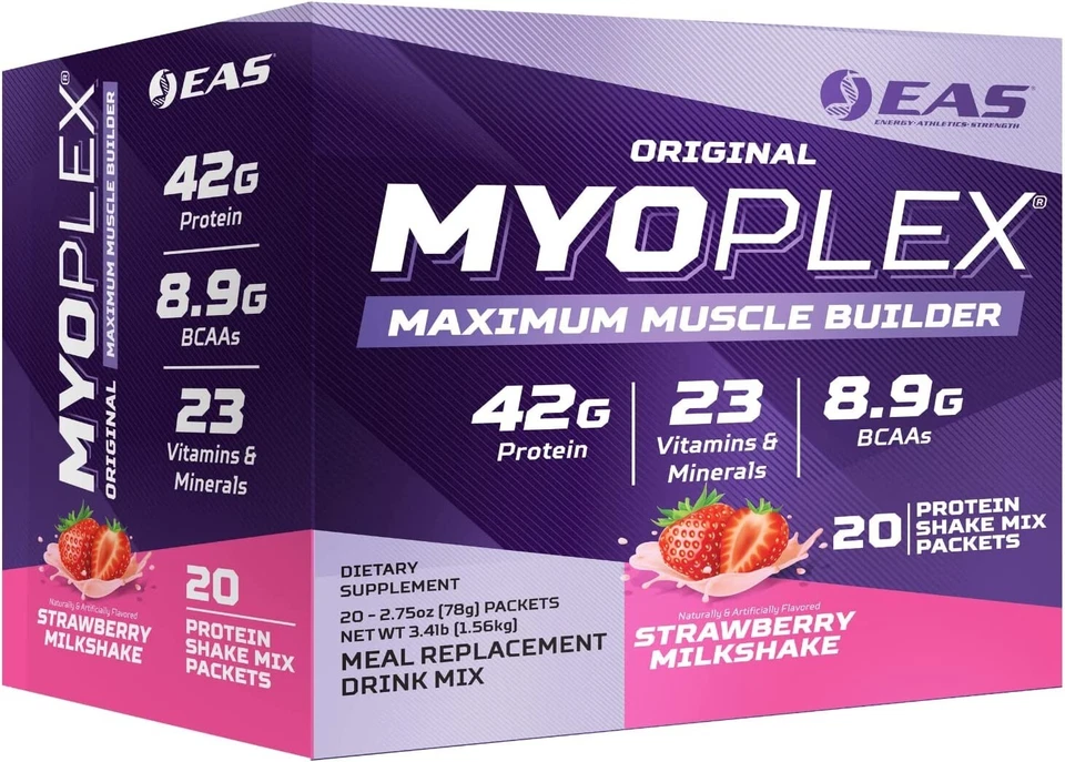 EAS Original Myoplex High Protein Meal Replacement 20 Individual Packs 6 Flavors - Image 3 of 4