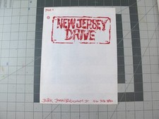 vtg 1990s hip hop  Original art Joe Buck concept logo New Jersey Drive movie 8D