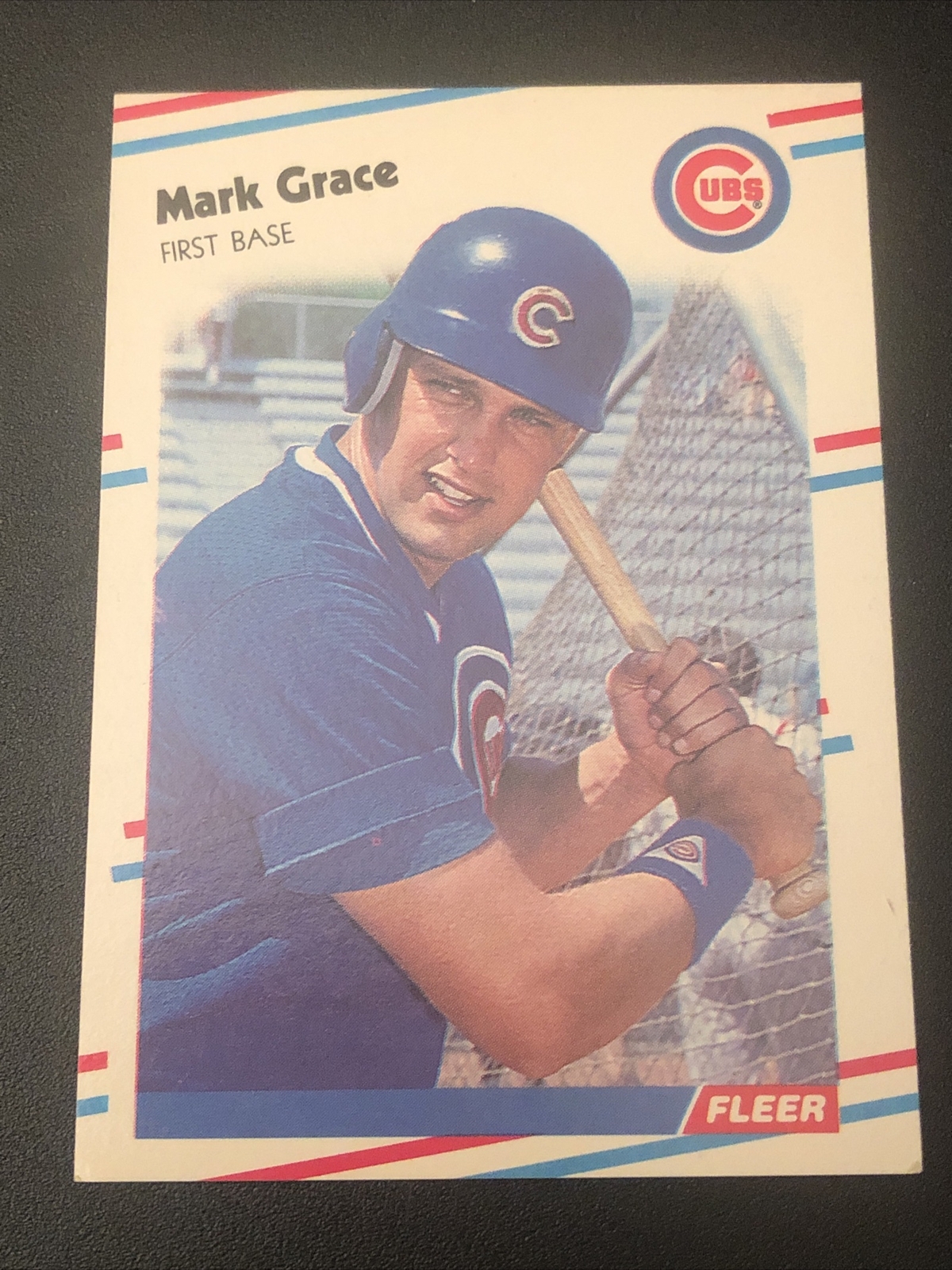 1988 Fleer Update Mark Grace Rookie #U-77