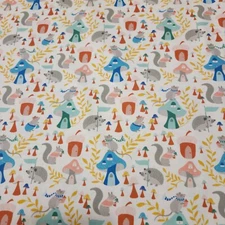 Woodland Hideaway BTY Heather Dutton P&B Textiles Forest Creatures Beige