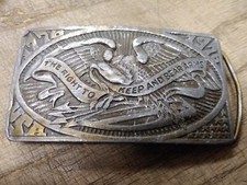 Vtg 1974 CP Romano 1776 1976 The Right To Keep And Bear Arms Brass Belt Buckle