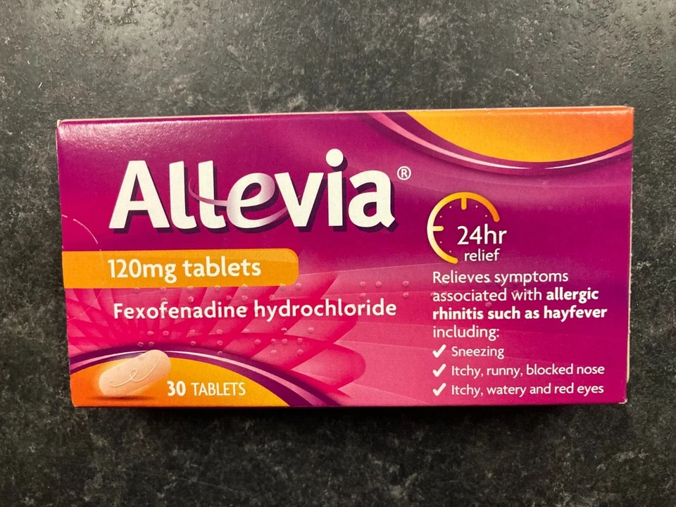 ALLEVIA 120mg TABLETS 30 PACK HAYFEVER RELIEF - EXP 12/2026