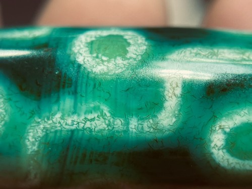 Tibetan Nepalese Himalayan Ancient agate Old Dzi Talisman 9 eye Beads Amulet - Picture 6 of 13