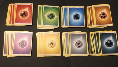 Pokemon TCG Basic Energy Card Lot 15 of Each Type! 120 Cards!