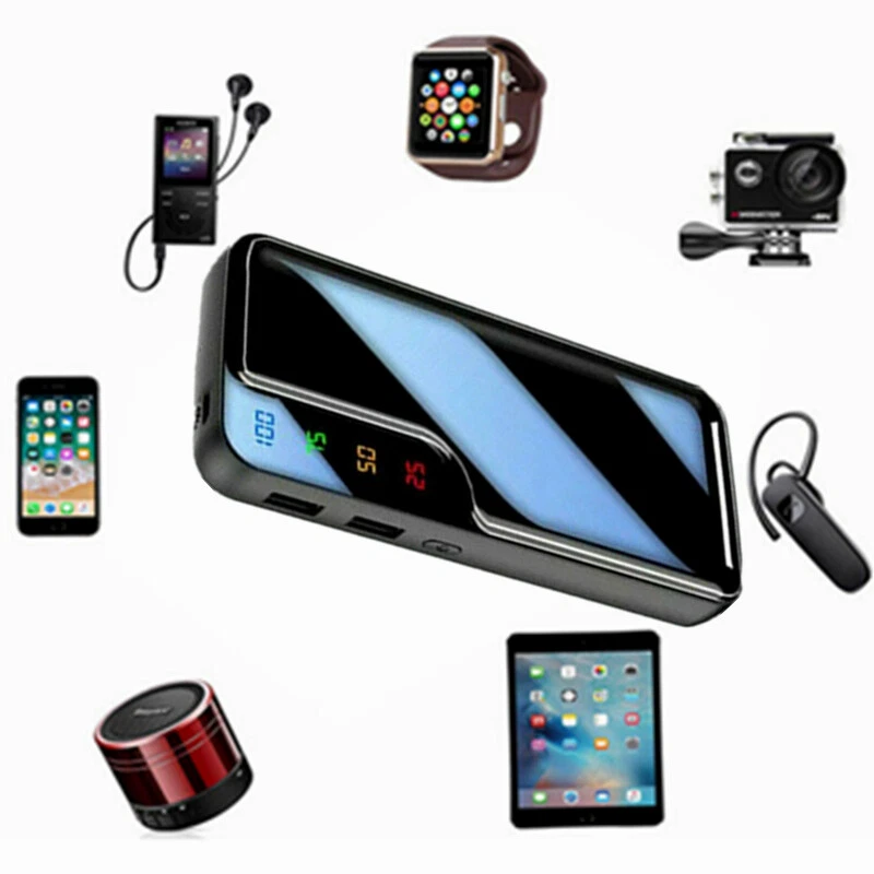 Banco de alimentación 20000 mAh 45 W carga portátil batería externa respaldo para teléfono celular Foto 2 de 4