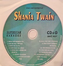 927 SHANIA TWAIN  SUPERSTAR KARAOKE CDG DISC