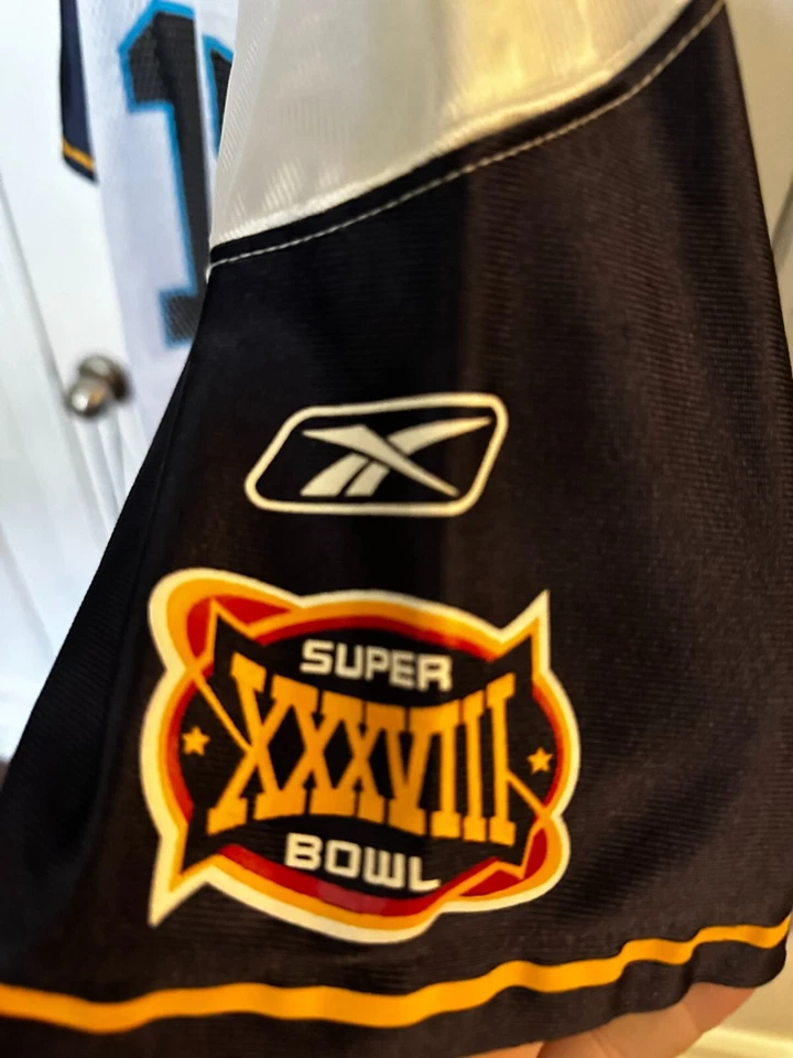 Camiseta deportiva juvenil grande Carolina Panthers Jake Delhomme versión Super Bowl Foto 3 de 3