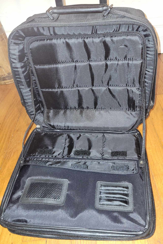 USL Classic Computer Business Travel Briefcase Bag w/wheels & shoulder strap - Picture 13 of 15