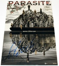 DIRECTOR BONG JOON-HO & SONG KANG-HO SIGNED 'PARASITE' 12x18 MOVIE POSTER C COA