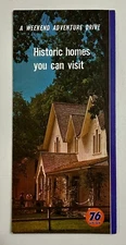 1963 Union 76 Weekend Adventure Drive Historic Homes CA AZ VTG Travel Brochure