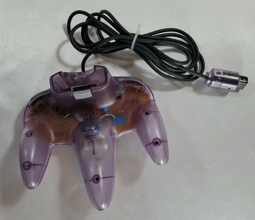 Official Nintendo 64 Controller Atomic Purple N64 NUS-005 Tested as Working - Picture 5 of 5