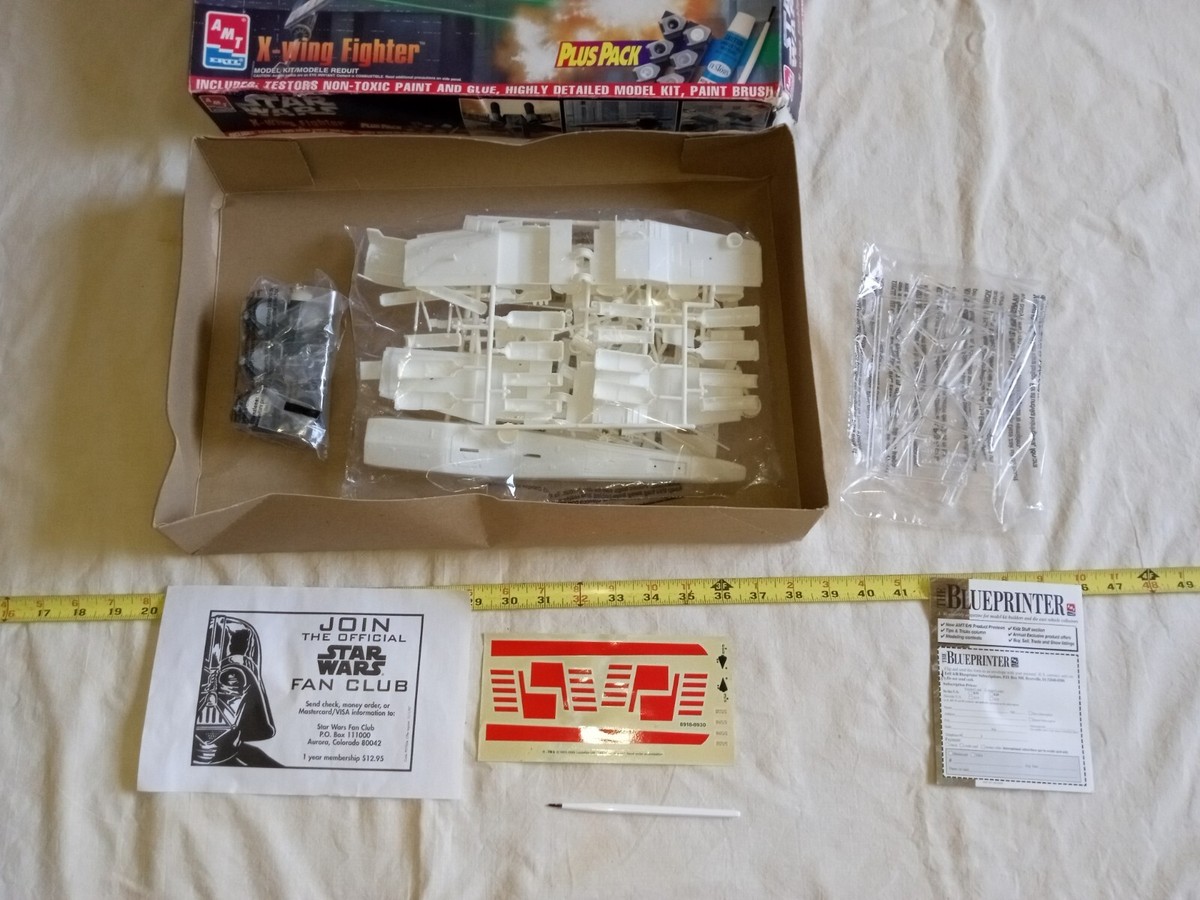 特撮 amt X-WING Fighter Plus Pack Vintage AMT 1997 Star Wars X Wing Fighter Model Kit 8433