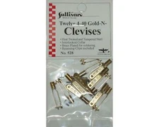 Sullivan 4-40 Gold-N-Clevises (12) [SUL528]