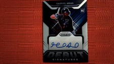 2022 Panini Prizm Baseball Debut Signatures #DS-GA Gabriel Arias
