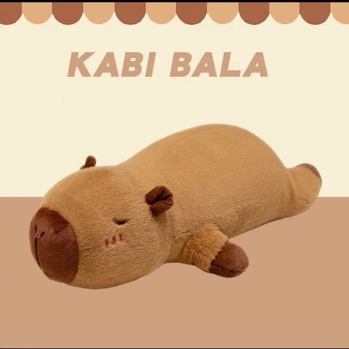 50/70/90cm Giant Capybara Plush Toy Bed Rectangle Cushion Home Decor - Picture 6 of 10