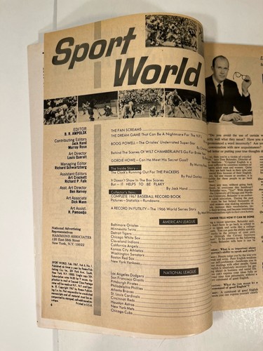1967 Sport Magazine Champion Packers Cover-Excellent Plus - Bild 2 von 10