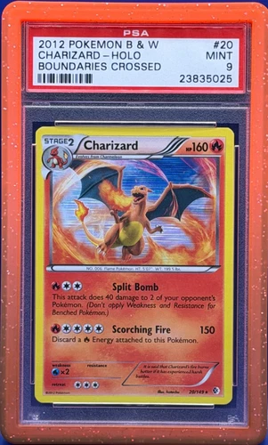 2012 POKEMON B&W BOUNDARIES CROSSED #20 CHARIZARD-HOLO PSA 9