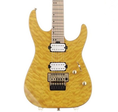 Charvel Pro-Mod Dk24 Hh Fr M Mahogany With Quilt Maple Dark Amber Safe delivery 