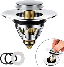 Sink Plug Replacement, Bathroom Pop Up Sink Plug for 34-45mm Drain Holes