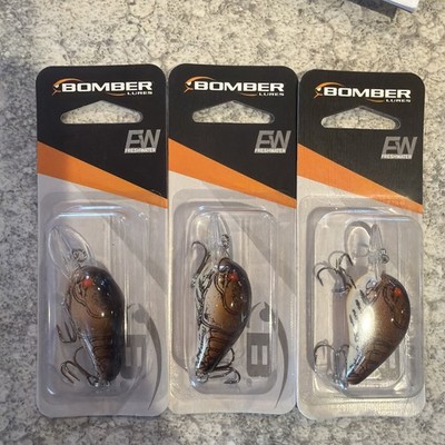 3 Packs Bomber Deep CB A 4F Brown Crawfish