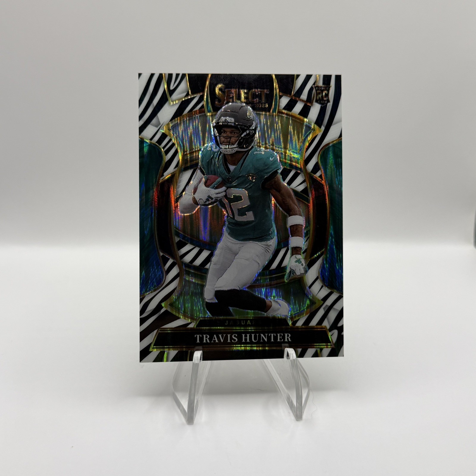 2025 Panini Select - Concourse Travis Hunter #28 Zebra Prizm (RC)