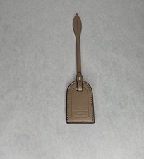 Louis Vuitton Beige Tan Taupe Luggage Tag Nametag