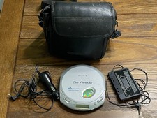 Sony CD Walkman D-E356CK ESPMAX Silver Portable CD Player w/Car Ready Kit Case