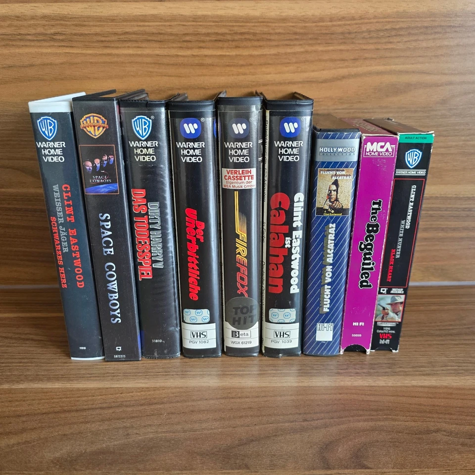 9x CLINT EASTWOOD VHS Video Kassette Tape Konvolut Set Sammlung Rare Rarität OOP - Bild 2 von 3