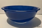 Vintage Pyrex Large Blue Mixing Bowl with Clear Bottom 2.5 L #325