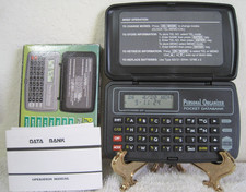 NEW NIB Vintage Personal Organizer Electronic Pocket Data Bank New Batt Works